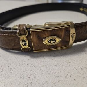 kangaROOS Black Belt with Gold Logo
